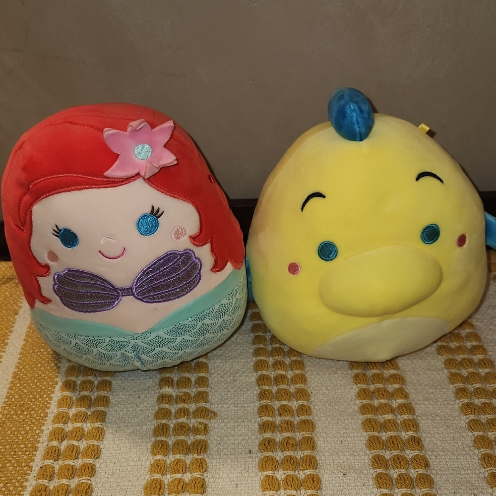 Yellow and Red Plush Toy Set